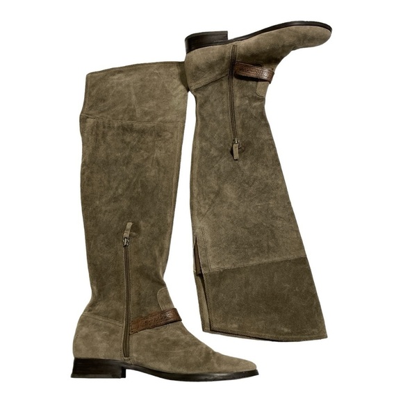 Franco Sarto L-Tech Taupe Suede Tall Knee High Flat
Boots Sz 8 1/2 M - Picture 7 of 15